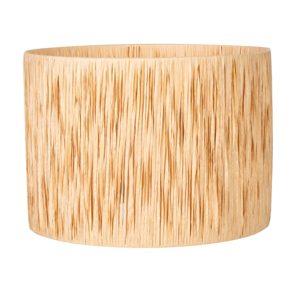 PANTALLA RAFFIA NATURAL-BEIGE RAFFIA
