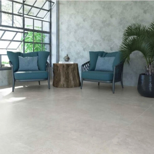 Ceramica Cemento Acetinado Rectificado 58X120Cm Piso Pared GAMAS DE GRIS