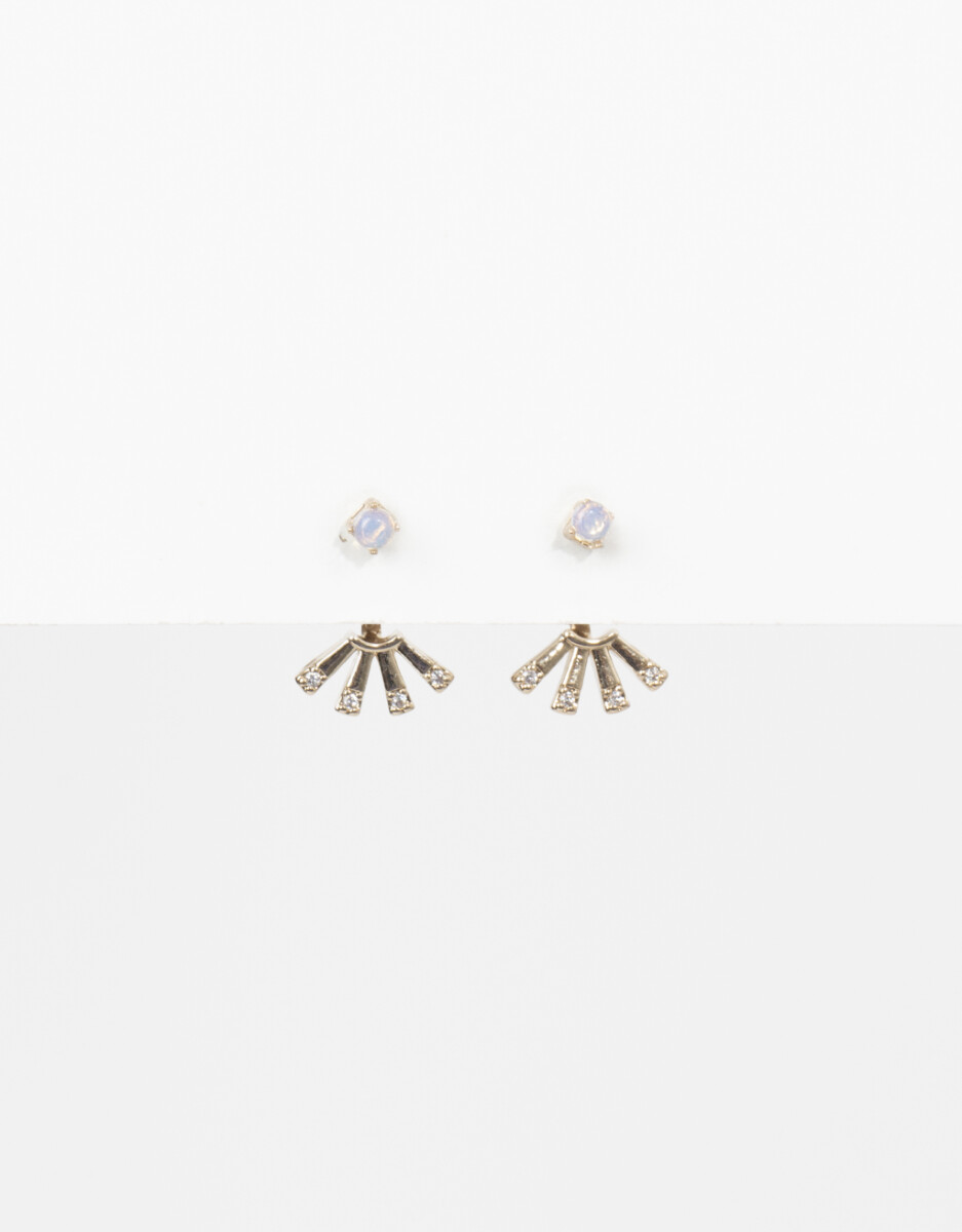 Aros Pasantes Con Cubic Zirconia 