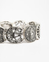 Pulseras Elásticas Folk Pulsera Elástica Antique Boho - Plateado Antique Silver