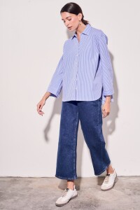 Camisa Rayas Azul