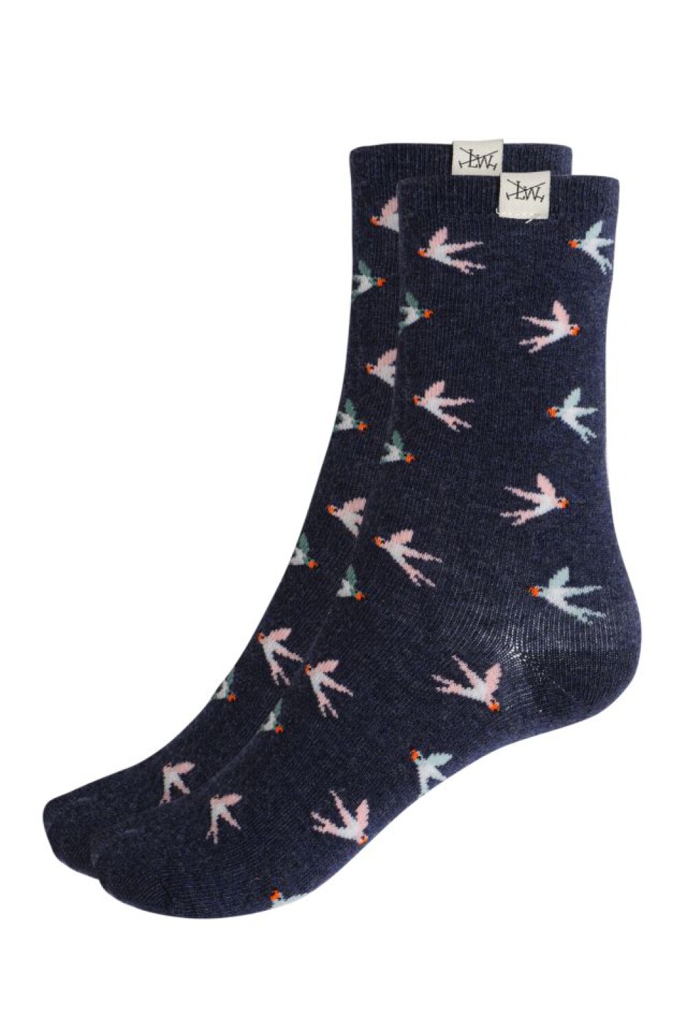 MEDIAS CON PÁJAROS PACK x2 Azul