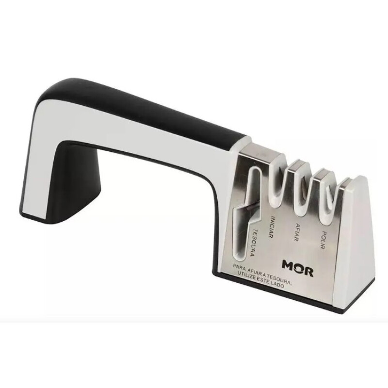 Afilador de Cuchillos y Tijeras Mor Profesional Acero Inoxidable Afilador de Cuchillos y Tijeras Mor Profesional Acero Inoxidable