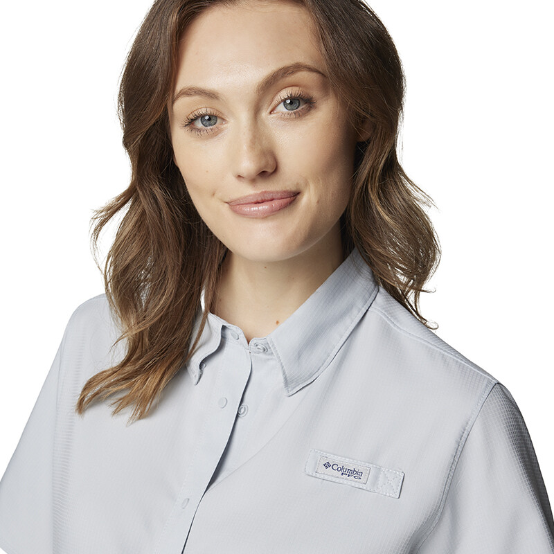 Camisa PFG Tamiami Mujer CITY GREY BLAC