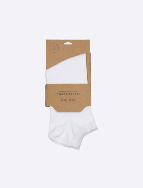 Soquete liso blanco