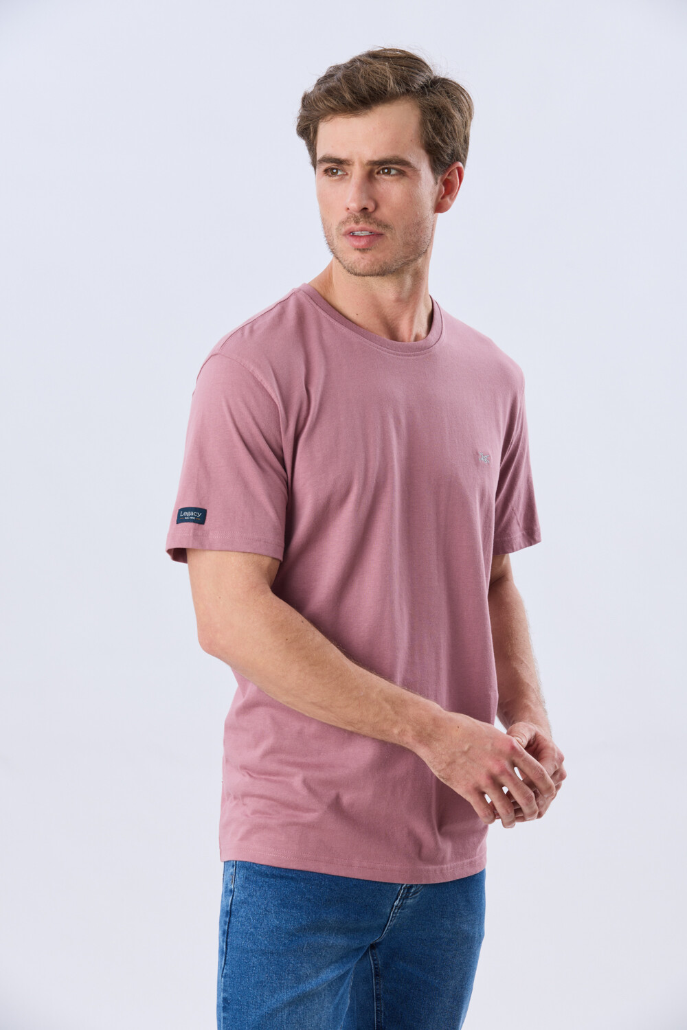 REMERA BÁSICA DE ALGODÓN Rosa Oscuro