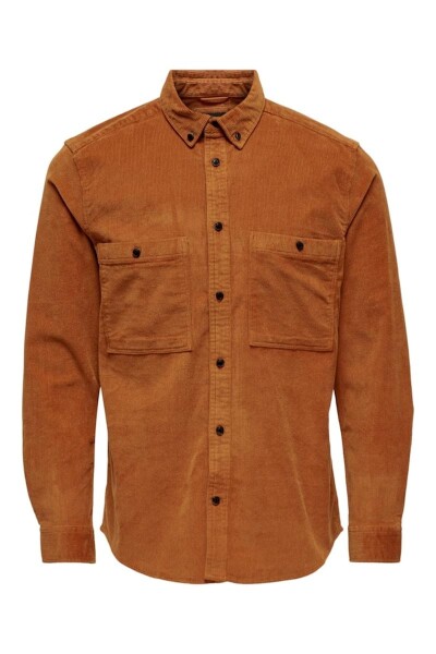 Camisa Micropana Leather Brown