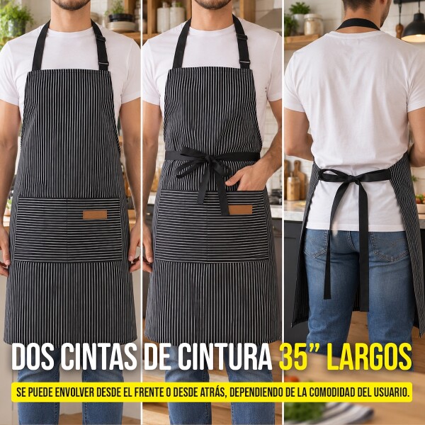 Delantal Gastronómico Unisex Jean Cocina Barbería Asado Chef IMBACK Delantal Gastronómico Unisex Jean Cocina Barbería Asado Chef IMBACK
