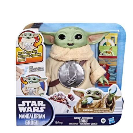 Star Wars Grogu 17 cm, come su comida 001