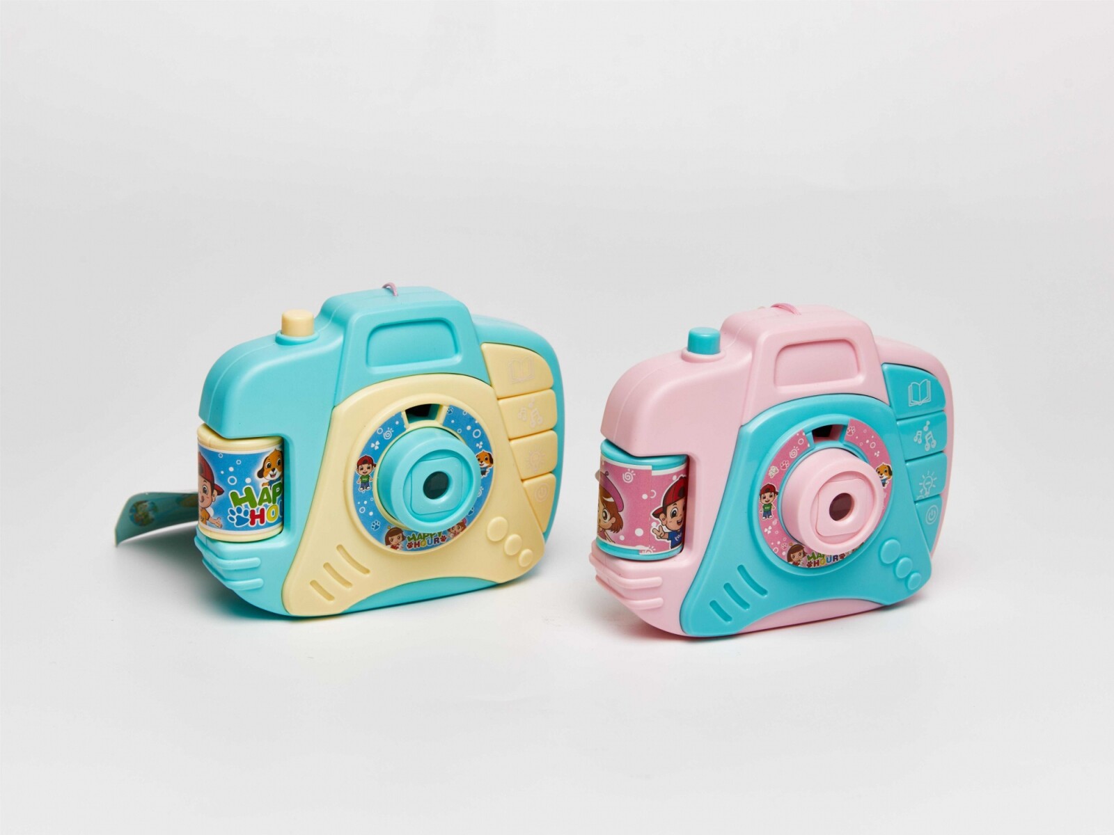 PROYECTOR INTELIGENTE CON FORMA DE CÁMARA COLOR MACARON CON SONIDOS Y LUCES 