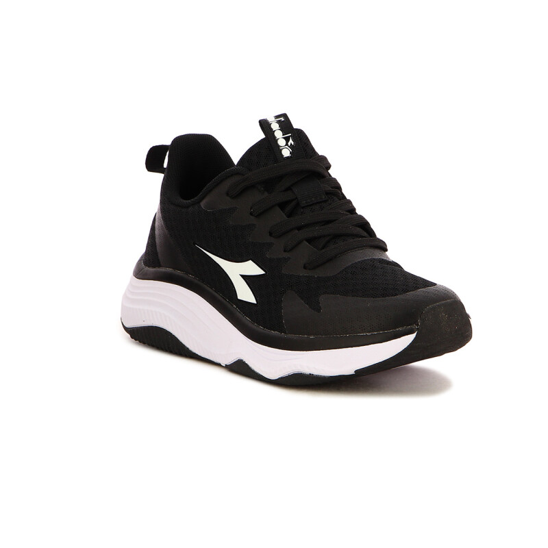 Championes Deportivos Mujer Diadora Delta Negro-Blanco