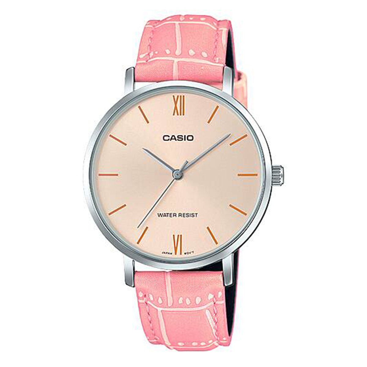 Reloj CASIO LTPVT01L-4BUDF Cuero Rosada Esfera 34mm 
