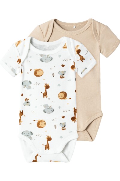 Pack De 2 Bodies Animal BRIGHT WHITE