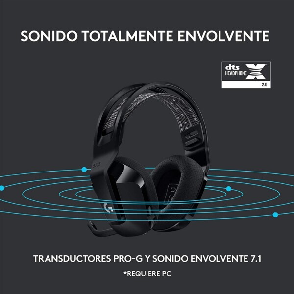 Vincha Gamer Inalámbrica Logitech G733 AZUL