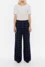 PANTALÓN CAMPANA CUADROS Azul Marino