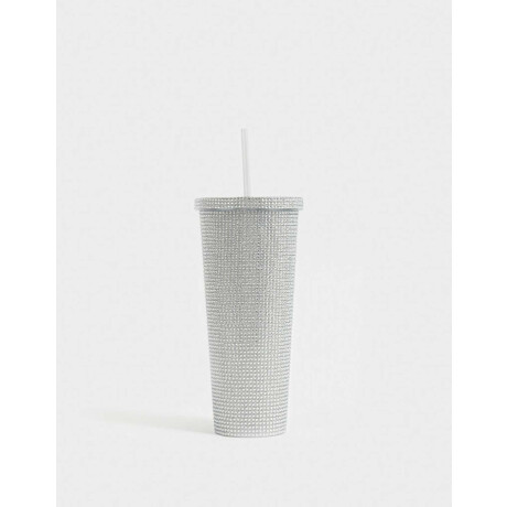Vaso Con Strass Plateado Plateado Niquel