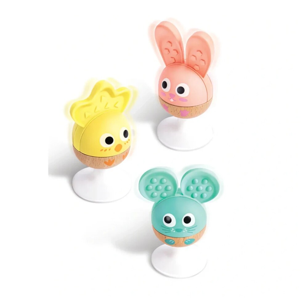 Set x3 ventosas de sonajero y mordedor Hape Set x3 ventosas de sonajero y mordedor Hape