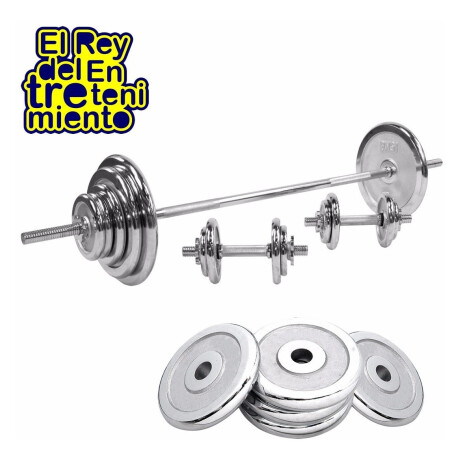 Disco Hierro Cromado 5Kg Expert Compacto Pesa P/ Barras y mancuernas Disco Hierro Cromado 5Kg Expert Compacto Pesa P/ Barras y mancuernas