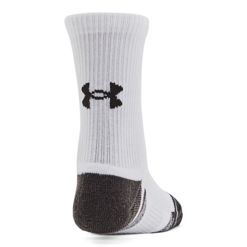 Y UA Perform Tech 3p Crew-RED WHT-100