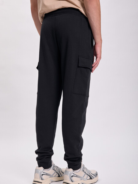 Pantalón deportivo cargo Negro