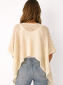 Poncho Violeta Beige