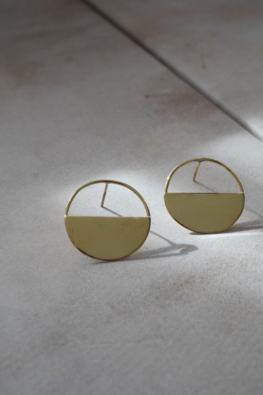 Medio Círculo Earrings Mini Bronce