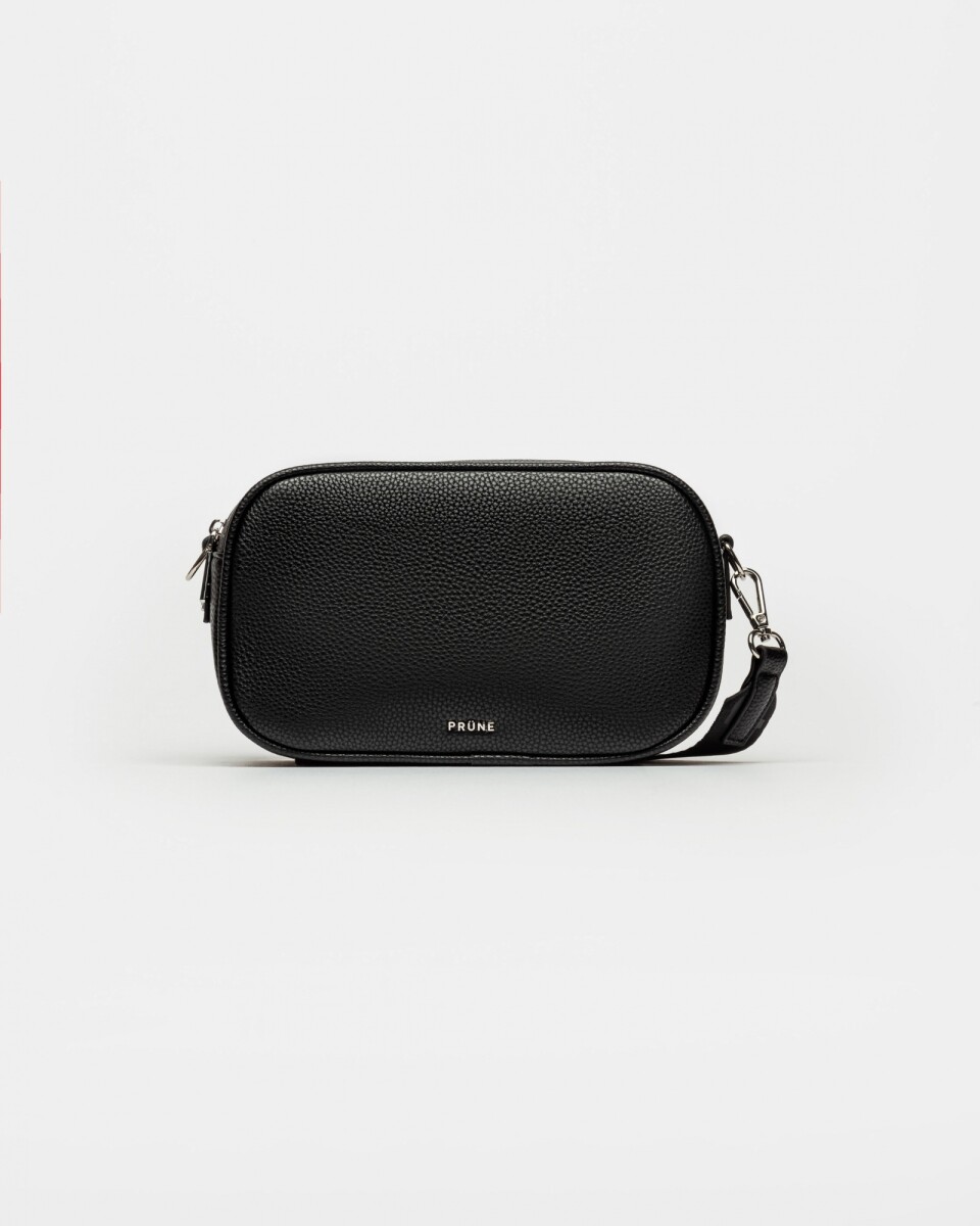 Bandolera Adisa En Efecto Cuero - Negro 