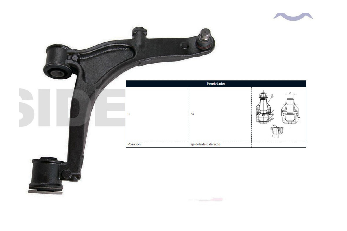 Parilla De Suspension Delantera Renault Master 04-25 Der Parilla De Suspension Delantera Renault Master 04-25 Der