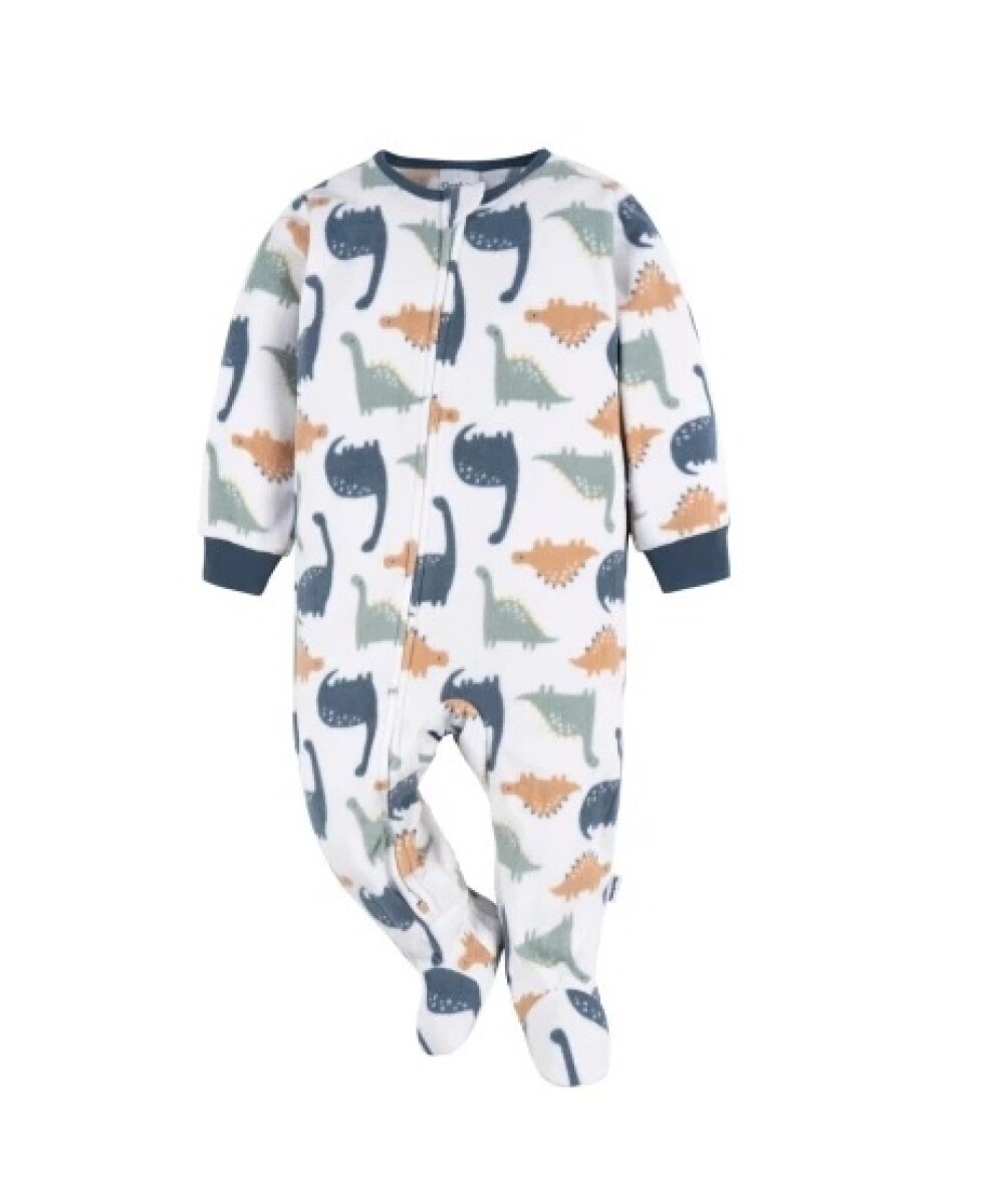Pijama Micropolar con pie Gerber - Dinos Celestes 