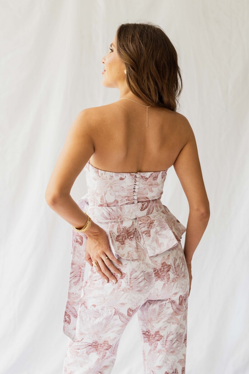 BLUSA FRANCESCA LINEN MAROON FLOWER BLUSA FRANCESCA LINEN MAROON FLOWER