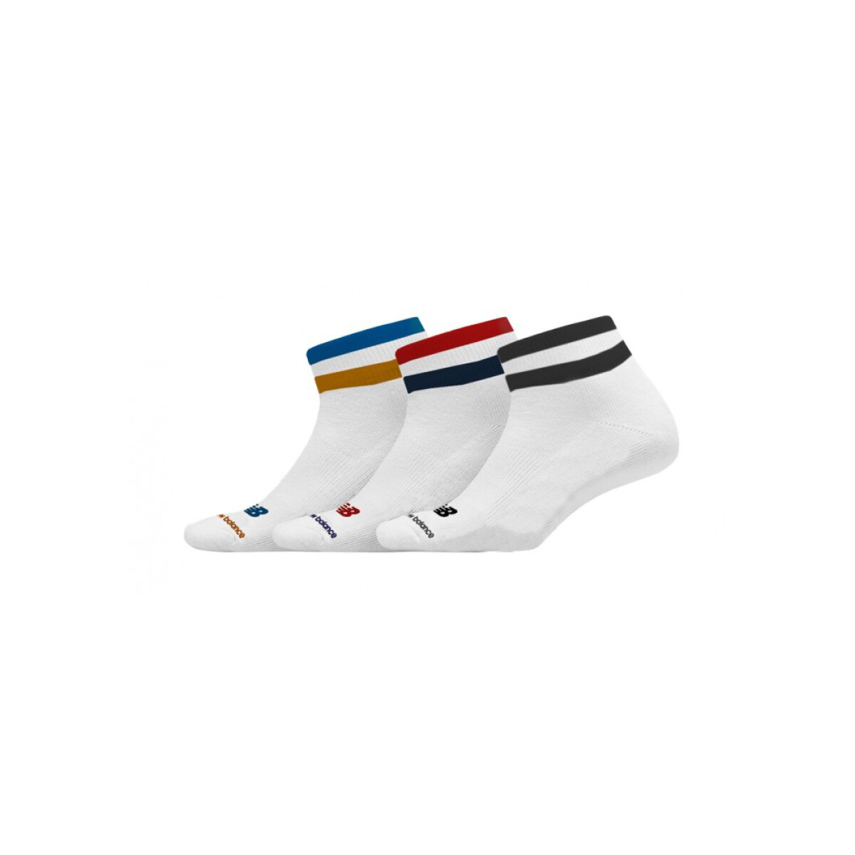 Medias New Balance NCA QUARTER KIDS - LAS09423BCO MULTIC - WHITE/MULTI 