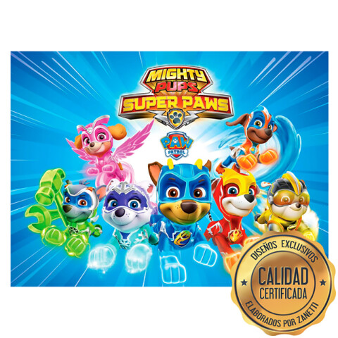 Lámina Paw Patrol Super Paw Rect.