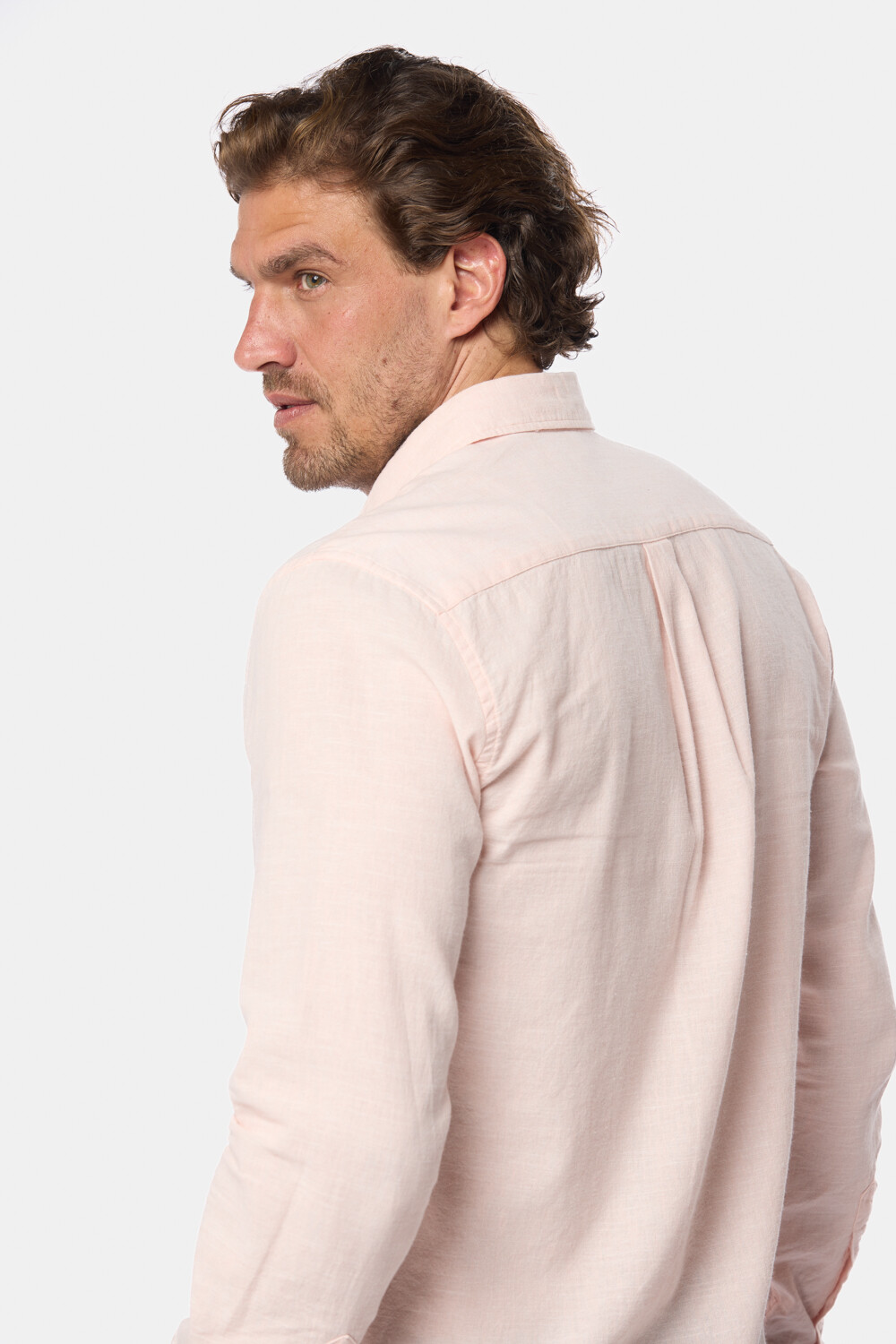 CAMISA DE LINO Rosado