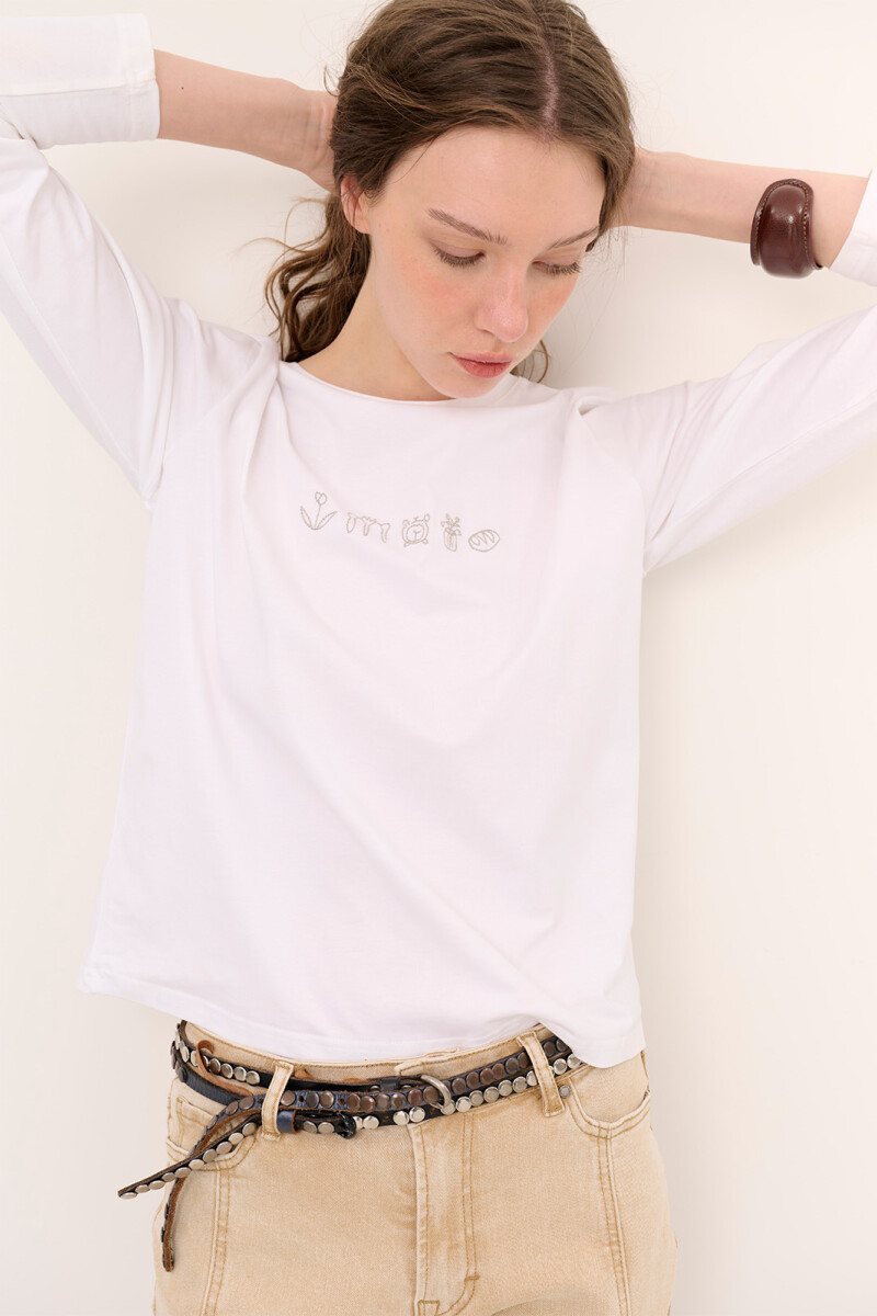 REMERA BREAKFAST BLANCO