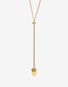 Collares Cortos Metal Collar De Acero Dorado Con Dije - Dorado