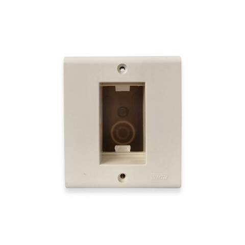 Caja de adosar de 1 módulo, color blanco puro Sica SK3086