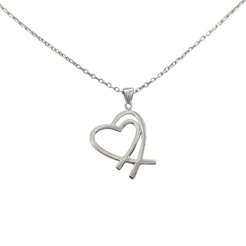 Dije Corazón doble-Plata 925-Sin Piedra-CP3267 sinpiedra