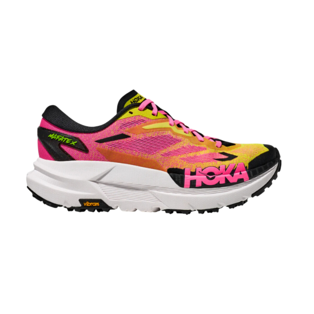 Hoka Champion Mafate X - Pink & Yellow 