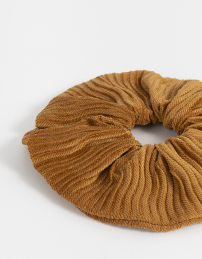Skunzies De pelo Maxi Scrunchie Corderoy Chocolate - Marron Chocolate