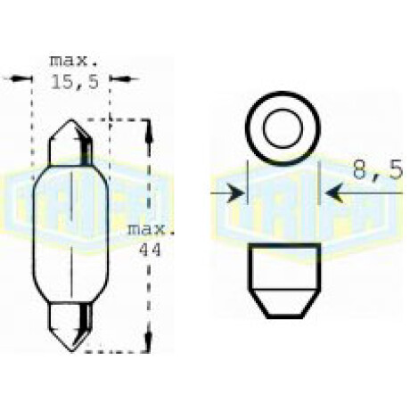 LAMPARA - TUBULAR 24V 15W =7594 TRIFA LAMPARA - TUBULAR 24V 15W =7594 TRIFA