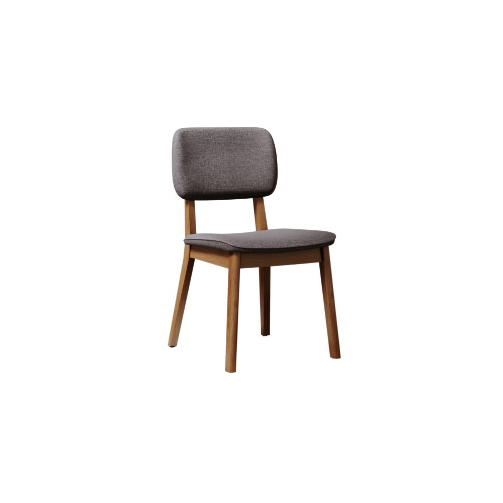 Silla de Comedor Classic - Línea Manhattan Lino Gris/Natural