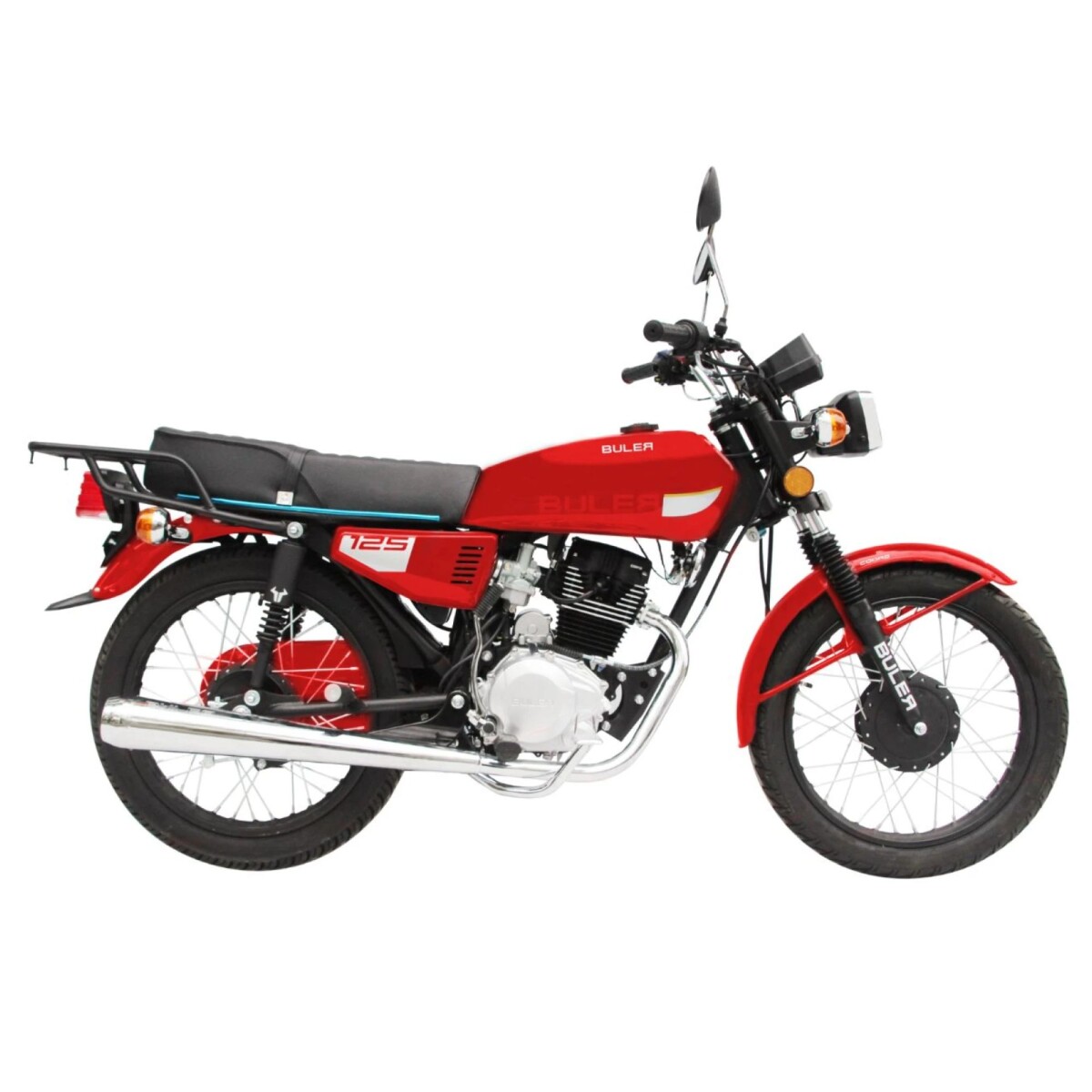 Motocicleta Buler Cobra 125cc - Rayos - Rojo 