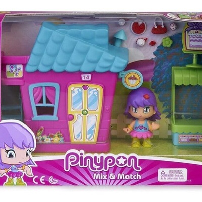 Pinypon Minicasita Violeta con Tienda de Cupcakes Pinypon Minicasita Violeta con Tienda de Cupcakes