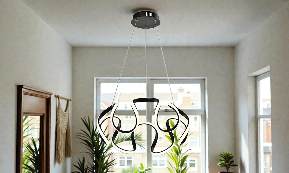 LUMINARIA LED HELIX NEGRO Luminaria Led Helix Negro