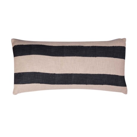 ALMOHADÓN ALAVA 35*75 LINO BEIGE/NEGRO