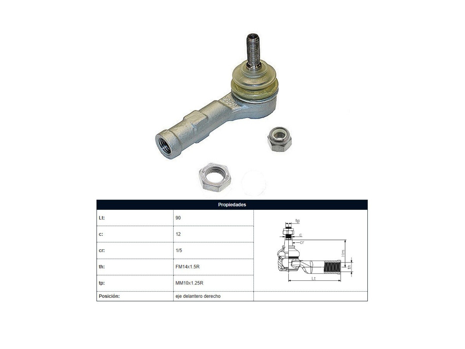 Puntero Renault Clio/Megane/Twingo/Symbol/Scenic/Kangoo 96-25 Der 