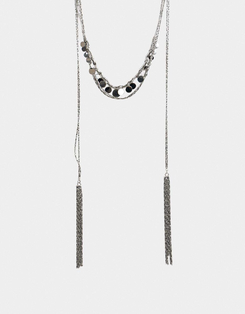 Collar Largo De Espejos 