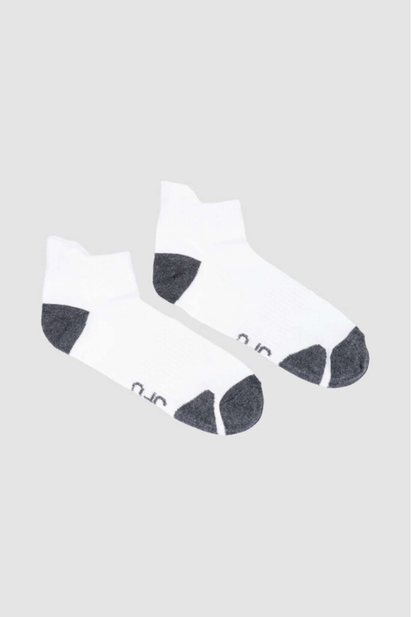 Medias cortas diseño deportivas - Blanco 