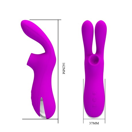 Vibrador Con Succionador De Clítoris Usb Pretty Love Ralap Vibrador Con Succionador De Clítoris Usb Pretty Love Ralap