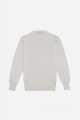 Sweater escote a la base - UNISEX BLANCO